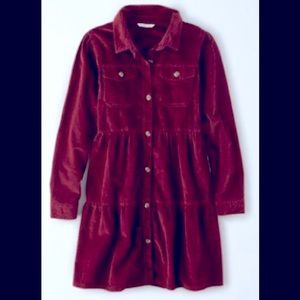 Corduroy baby doll dress